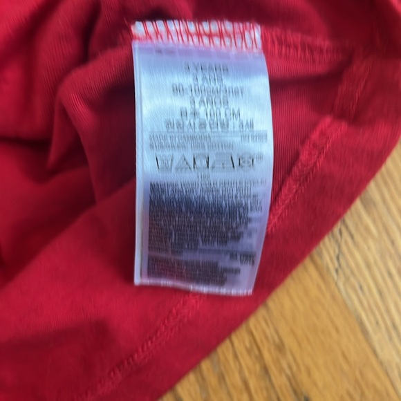 Gap Holiday Christmas Long Sleeve with Peter Pan Collar 3Y - Modern Red - Picture 4 of 7